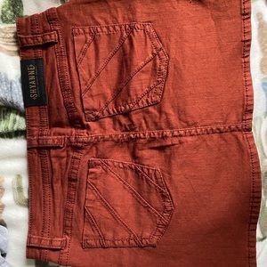Burnt orange skirt
